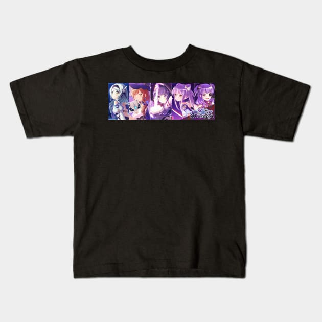 Roselia x Genshin Impact Kids T-Shirt by Despuntater